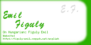 emil figuly business card